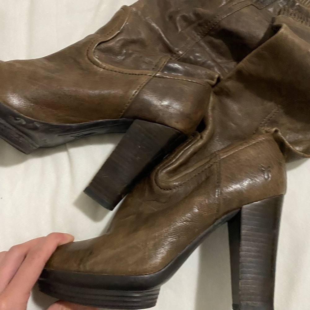 Frye Mimi Scrunch Leather Boot - Picture 6 of 6